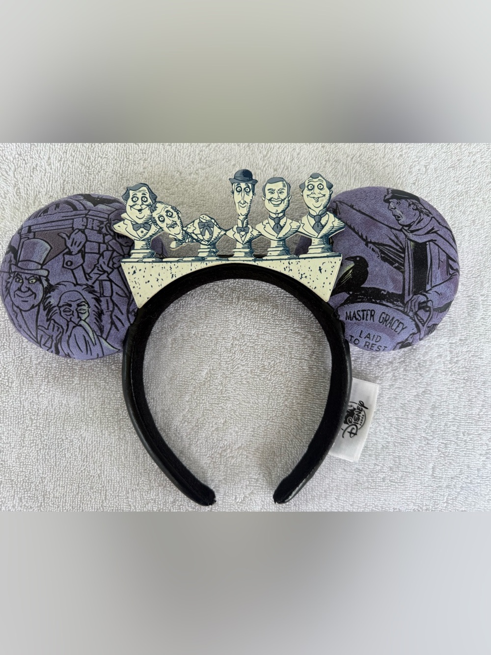 Disney Parks Haunted Mansion Graveyard Singing Busts Ear Headband